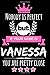 Produktbild Nobody is perfect but if your name is Vanessa you are pretty close: Cool & Funny Personalized Vanessa Notebook Journal for Women, Cool Gift Idea for Girls and Women who are named Vanessa