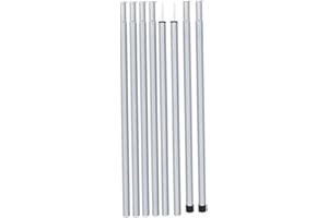 NOPEILVI/ Tente pour Soutien Poles Rods Set RÉGLABLE 2M Kit léger Pliable pour Le Camping Tarp extérieur Abrits Silters Silt