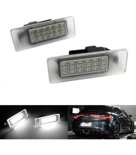 Ayikeiy 2 stuks LED Kentekenverlichting compatibel met Renault Clio III IV Laguna Megane 2/3 Kangoo Kadjar Twingo Trafic Master Bus Kasten