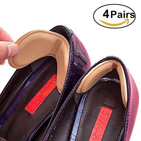 EQLEF® 4 pares talón de las plantillas del zapato evitar rozaduras talón de los zapatos de tacón engomadas de Ajustes de la longitud del zapato del tacón Zapatos de ratones