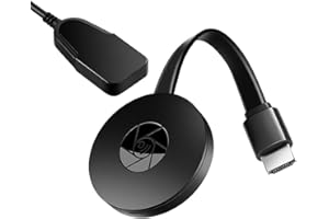 VINMOOOG Wireless HDMI Display Dongle inalámbrico WiFi Display Adaptador de Pantalla HDMI inalámbrico,1080P 2.4G Supporto DLNA/AirMirror/Airplay/Miracast para iOS 8+/Android 5.0+/Mac/Windows 7+