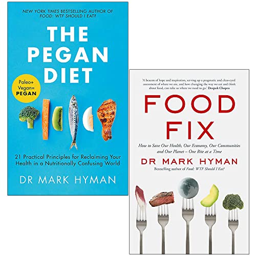 Dr Mark Hyman 2 Books Collection Set (The Pegan Diet &amp; Food Fix) : Mark ...