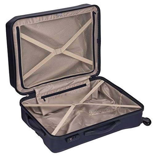Delsey Paris Misam 66 cms Medium Check-in ABS Hardside 4 Wheels Suitcase/Luggage/Trolley Bags for Travel with TSA Lock (Blue) - Image 6