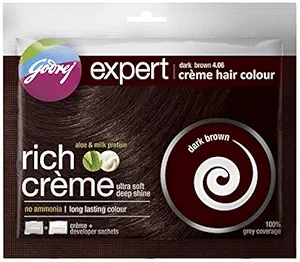 Godrej Expert Rich Crome, Dark Brown (Pack of 8)