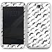 Produktbild Samsung Galaxy Note 2 Case Skin Sticker aus Vinyl-Folie Aufkleber Schwarz Weiß Muster Bart