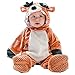 Produktbild Lazzboy Karneval Baby Halloween Rentier Tierkostüm mit Kapuze Body Footies Strampler Outfit(Höhe 90,Braun)