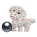Produktbild HUNANANA Niedlichen Strass Hund Broschen Kleine Tier Design Frauen Brosche Modeschmuck 2 Farben Erhältlich Hochwertiges Geschenk