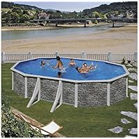 Piscina Gre Piedra Ovalada Cerdeña 500x350x120 cm.