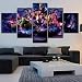 Produktbild JSBVM Wandkunst HD gedruckt Bild Haus Dekoration 5 Panel Film Avengers Endgame Hero Charakter Für Wohnzimmer Modern Malerei,A,30×50×2+30×70×2+30×80×1
