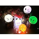 Geschenk-Idee! VENI MASEE LED Lächeln abgeflachte Kugel Farbwechsel Nachtlicht, LED-Kerze, Random Art von Eindrücken, Preis / Stück - 2