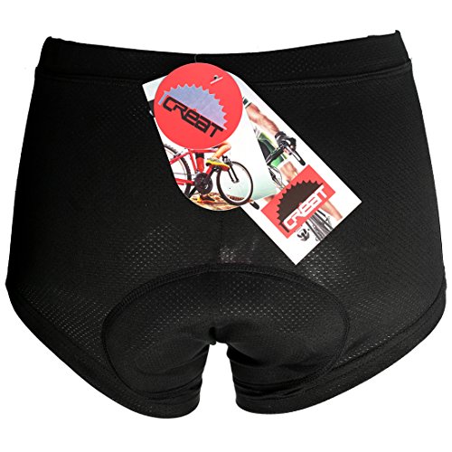 iCreat Damen Radunterhose Bike Fahrradunterwäsche Unterwäsche Briefs mit Sitzpolster Rosa S/M/L/XL/2XL - 5