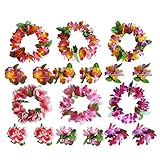 El leis hawaiano es perfecto para cualquier tipo de fiesta, festiva, fiesta de cumpleaños, fiesta temática de Hawai.
