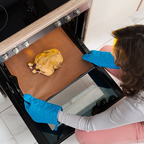 Dauerbackfolie (3er Set, 40 x 60 cm), einfach zuzuschneiden, spülmaschinenfest, umweltschonend | 2 Jahre Zufriedenheitsgarantie | Dauerbackfolie, Backpapier wiederverwendbar - 6