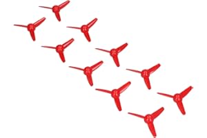 SHANRYA Eliche per barche, leggera XR-148 10 pezzi 3 pale elica grande spinta per l'artigianato per la creazione di modelli di giocattoli(rosso)