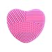HENGSONG Silicone Makeup Washing Brush Egg Cleaning Brush Scrubber Cleaners Tool (Hot pink)