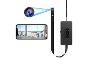 QZT WIFI Mini Wireless Camera, Rechargeable 4K 1080P Tuya Smart App 2.4Ghz Compatible Wide Angle, Real-time Viewing 24H Continuous Video Motion Detection Alarm,Office Home Camera