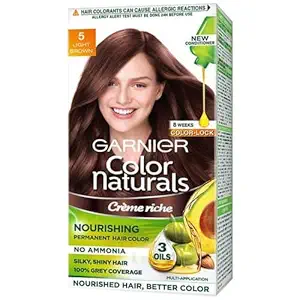 Garnier Colour Naturals Crome Riche Permanent Hair Color, 321g (Pack of 2) - 5 Light Brown