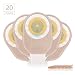 Produktbild OUCHAN Kolostomiebeutel mit gratis Cuttermesser, Messen Karte, Klemme für kolostomie ileostomie Stoma Care, Pass FDA Genehmigt (Clamp Closure)