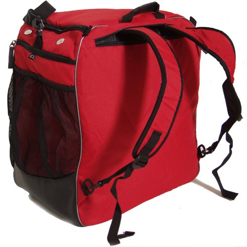 BRUBAKER Professional Ski wintersport rucksack- / bootbag helmet bag original red/black.