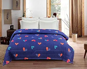 BSB HOME Microfiber Single Cartoon Print Reversible Ac Blanket Comforter, Red, Spiderman (Winter Comforter)