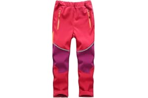 Jessie Kidden Pantalon imperméable et coupe-vent pour enfants et filles, pantalon de ski et de neige, pantalon de randonnée extensible à la taille