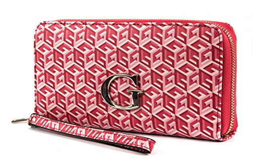 Preisvergleich Produktbild GUESS G Cube Large Zip Around Cherry