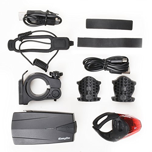 StVZO Thunder Horn Fahrrad Licht Set,ONEU Superhell USB Wiederaufladbar Fahrradbeleuchtung sets,Horn Frontlichter und Fahrrad Rücklicht,Wasserdichte Sport Fahrradlampe Sets Genehmigt Germen Road Safety Regeln - 6