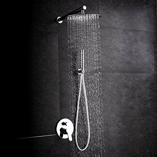 S R SUNRISE Regendusche Edelstahl Anti-Kalk-Düsen Duschkopf wasserfall Regenbrause Runde 12 Zoll SRSH1201 - 7