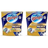 Bingo Akıllı Kaps&uuml;l Pro Max Bulaşık Makinesi Deterjanı Tableti 60'lı 2li paket