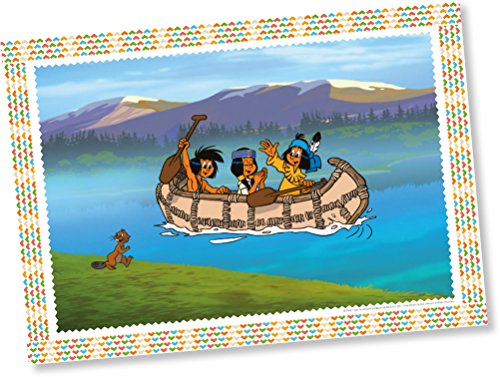 6 Platzsets * YAKARI * für Kinderparty und Kindergeburtstag von DH-Konzept // Indianer Indianerjunge Sioux Kleiner Donner Tischdecke Platz Sets Party Set - 2