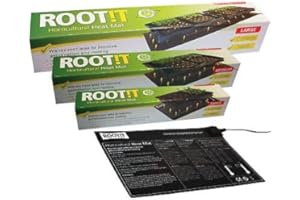 ROOT!T - CAMGROW RooT!T - Propagation Heat Mats Small, medium & large & Thermostat for Heat Mats (Heat Mat - Medium : 40cm x 60cm)