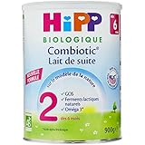 Hipp Biologique Lait 2 Combiotic Lait de Suite dès 6 mois - 3 boîtes de 900 g