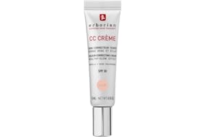 Erborian - CC Crème à la Centella Asiatica - Crème Visage Illuminateur Haute Définition et Maquillage - Protection Solaire SPF 30 - Cosmétique Coréenne - Clair 15ml