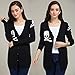 LOCOMO Black Knit Skull Bone Skeleton Pattern Long Sleeve Cardigan FFJ029BLK