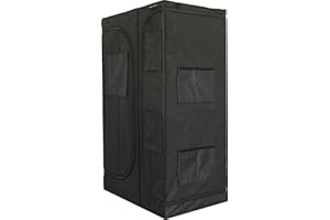 GROWERZ GrowTNT Latus90-90x60x150cm cm,Hydrokultur Wachstumszelt mit einfachem Sichtfenster,Wachstumszelte mit Mylar Stoff zur Stoppung von leichten Lecks,2in1 Indoor-Wachstumszelt 90