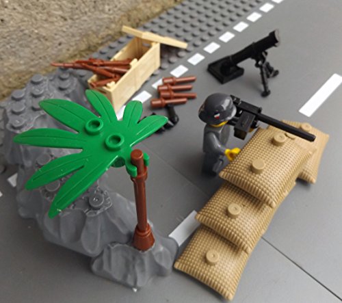 Modbrix 50222 – ✠ Artilleriestellung mit Granatwerfer inkl. Custom Minifigur Wehrmacht Soldat - 6