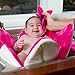 Pink Mini Bloom Soft Baby Bath Flower Scrubbie - Blooming Bath Wash Cloth