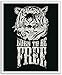 Produktbild JP London pos2429 ustrip schälen und Stick Abnehmbare Wandtattoo Aufkleber Wandbild Born Free Wild Tiger Roar Katy, 19.75-inch von 24