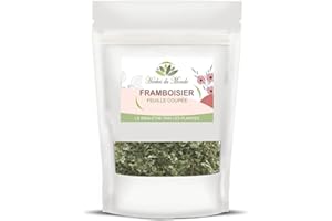 Herbes du Monde - Tisane de Feuilles de Framboisier l'Alliée de la Femme - Infusion Règles douloureuse Facilite l'accouchement - Tisane Bien-Être et Détox Naturelle - 1 sachet de 40g