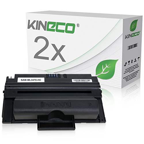 2 Toner kompatibel zu MLD-3470B/ELS für Samsung ML-3470, ML-3471ND, ML-3475ND - Schwarz je 10.000 Seiten