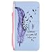 Produktbild LG G6 (5.7 Zoll) Hülle, Hozor Bunte Gemalt Muster Handyhülle Flipcase PU Lederhülle Wallet Cover mit Brieftasche Karte Slots Ständer Schutzhülle Handy Etui Ledertasche - Blaue Federn
