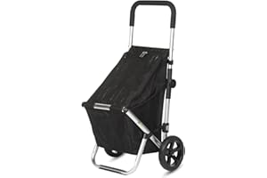Playmarket Go Fun Carro de la Compra, 50 litros, Poliéster, Negro