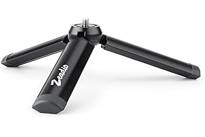 Zeadio Metallischer Mini-Stativ, kompakter Tischstativ für Smooth 4, Osmo Mobile, Vimble 2, Gimbal Griff Stabilisator und alle Kameras