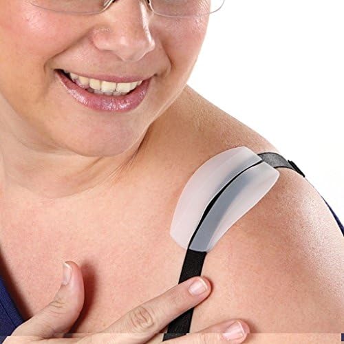 SHMGG Silicone Women Gel Non-slip Invisible Bra Strap Pad Shoulder Protector Pads (Clear Color)