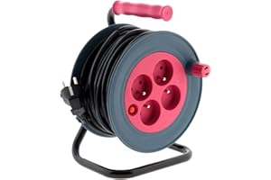 Zenitech - Carrete doméstico 15m 3G1 mm² - Rosa