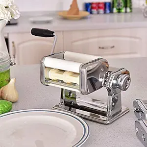 DASNDAS Pasta & Noodle Maker Machine ,Dumpling & Ravioli Maker ,Dough Sheeter Manual Pasta Machine Accessories, Samosa Maker for Home use ( Handle & Clamp) (Ravioli Maker)