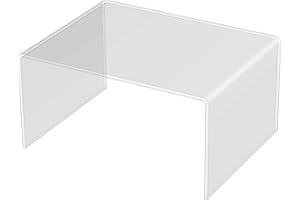 3R W Design Acrylic Display Shelves for Ikea Kallax- Clear Display Plastic Perspex Stands Risers Plinths (4mm-thick-33x22.5x13.5cm)