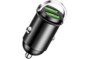 BOULESENM Cargador USB Coche,Dual 100W/5A Port,Cargador Mechero USB Cárga Rapida,Cárgador Coche Carga Rapidá,pour Automobile, pour, Samsung Galaxy, Huawei, Xiaomi, Smartphone,Tablette