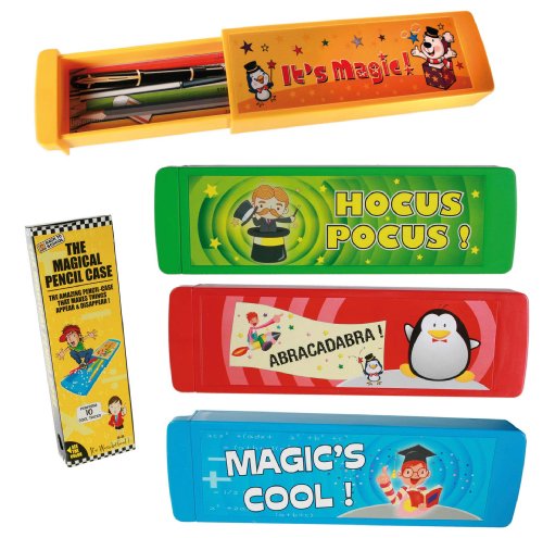 Entertaining Fun - Magic Pencil Case - Perfect Christmas Gift or Stocking Filler, Top Up Idea For Boys & Girls Children Kids Age 5+ - One Supplied
