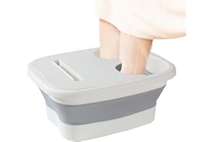 ALWIDA Lavabo De Spa Para Pies, Lavabo Para Remojar Pies, Spa Para Pies, Bañera Plegable Para Pies, Bañera Plegable Para Pies, Cubo Plegable, Bañera Grande Para Remojo De Pies, Cubo, Bandeja Plegable Para Ba
